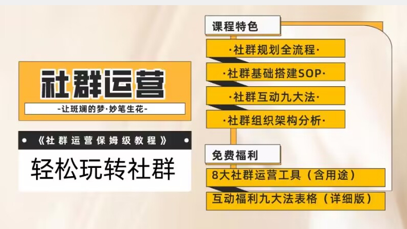 【社群运营】保姆式教程：九大互动法，八款社群运营工具助你轻松玩转社群【揭秘】-大齐资源站