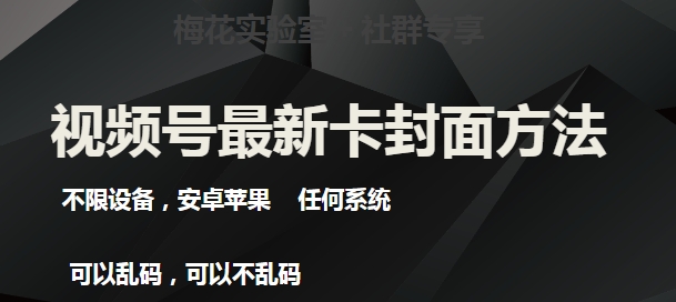 梅花实验室社群最新卡封面玩法3.0，不限设备，安卓苹果任何系统-大齐资源站