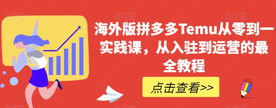 海外版拼多多Temu从零到一实践课，从入驻到运营的最全教程-大齐资源站