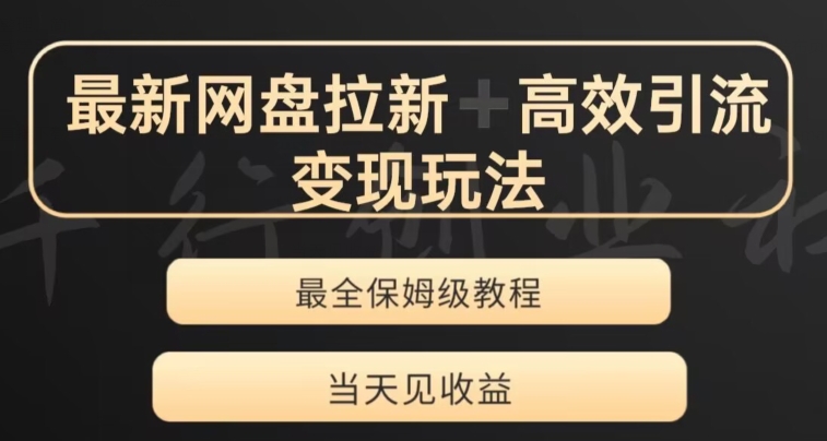 最新最全夸克网盘拉新变现玩法，多种裂变，举一反三变现玩法【揭秘】-大齐资源站