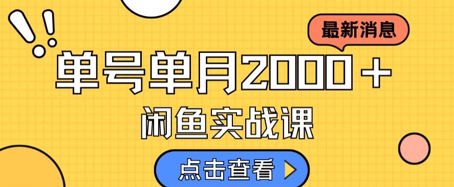 最新闲鱼日入500＋，虚拟资料变现喂饭级讲解-大齐资源站