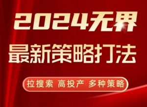 2024无界最新策略打法，拉搜索，高投产，多种策略-大齐资源站