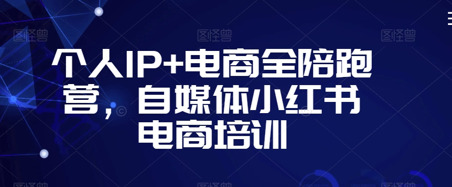 个人IP+电商全陪跑营，自媒体小红书电商培训-大齐资源站