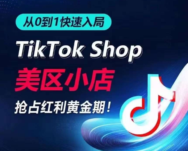 从0到1快速入局TikTok美区小店，快速抢占流量黄金期，开启日出千单之旅-大齐资源站