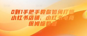 0到1手把手教你如何打爆小红书店铺,小红书电商保姆级教程-大齐资源站
