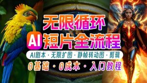 AI剪辑无限循环画面：新手轻松月入上万的秘技【揭秘】-大齐资源站