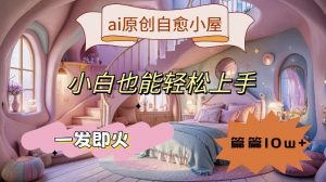 ai原创治愈小屋，小白也能轻松上手，一发即火，篇篇10w+【揭秘】-大齐资源站