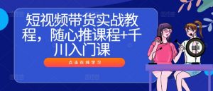 短视频带货实战教程，随心推课程+千川入门课-大齐资源站