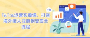 TikTok运营实操课，抖音海外版从注册到变现全流程-大齐资源站