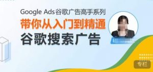 Google Ads谷歌广告高手 – 搜索广告,带你从入门到精通谷歌搜索广告-大齐资源站