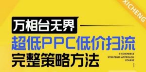 【2024新版】万相台无界，超低PPC低价扫流完整策略方法，店铺核心选款和低价盈选款方法-大齐资源站
