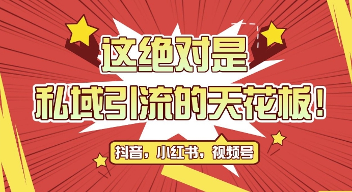 最新首发全平台引流玩法，公域引流私域玩法，轻松获客500+，附引流脚本，克隆截流自热玩法【揭秘】-大齐资源站