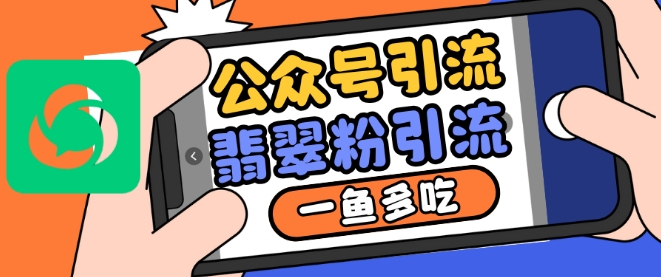 公众号利用推荐流量和搜一搜流量引流翡翠粉，一鱼多吃-大齐资源站