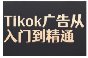 Tiktok Ads实操教程,Tiktok广告从入门到精通-大齐资源站