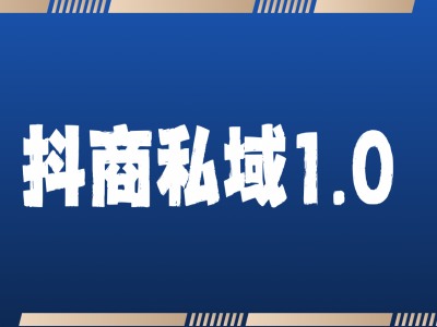 抖商服务私域1.0，抖音引流获客详细教学-大齐资源站