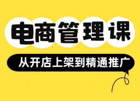小红书&闲鱼开店从开店上架到精通推广，电商管理课-大齐资源站
