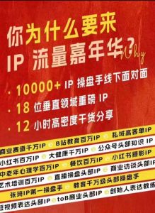 群响IP流量嘉年华,现场视频+IP江湖2024典藏版PPT-大齐资源站