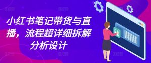 小红书笔记带货与直播,流程超详细拆解分析设计-大齐资源站