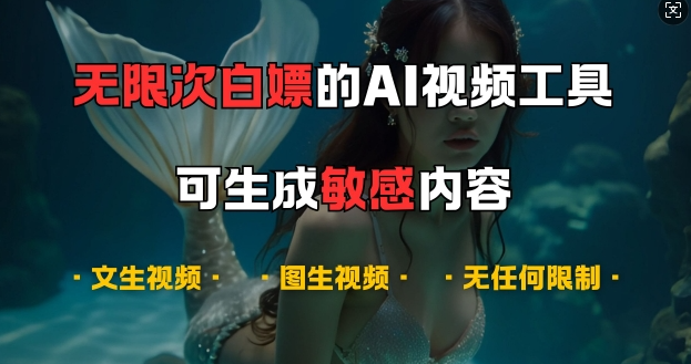 超强大的AI视频工具，可免费无限次白嫖，无任何限制，支持创作音乐，文生视频，图生视频【揭秘】-大齐资源站