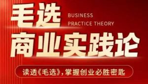 毛选商业实践论，读透《毛选》掌握创业必胜密匙-大齐资源站