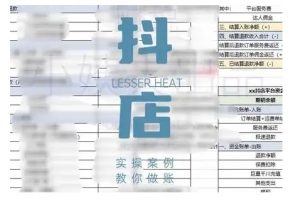 抖音小店对账全攻略，全面讲解抖店对账的核心逻辑与实操技巧，轻松掌握电商财务管理-大齐资源站