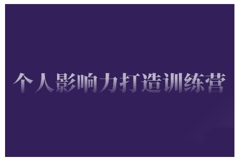个人影响力打造训练营，掌握公域引流、私域运营、产品定位等核心技能，实现从0到1的个人IP蜕变-大齐资源站