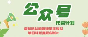 开启躺Z模式,Deepseek+公众号流量主,日入3张【揭秘】-大齐资源站
