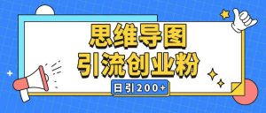 暴力引流全平台通用思维导图引流玩法ai一键生成日引200+-大齐资源站