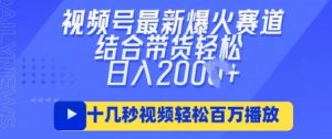 视频号最新爆火ai民国美女视频，轻松百万播放，结合带货日入数张-大齐资源站