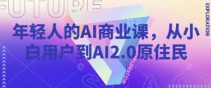 年轻人的AI商业课,从小白用户到AI2.0原住民-大齐资源站