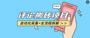 悟空采集评论搬砖_评论搬砖+自动采集【完整攻略】-大齐资源站