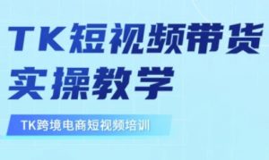 东南亚TikTok短视频带货，TK短视频带货实操教学-大齐资源站