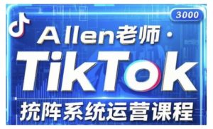TikTok投流矩阵系统运营课程,全面覆盖TikTok投流的核心技巧与运营策略(更新2025)-大齐资源站