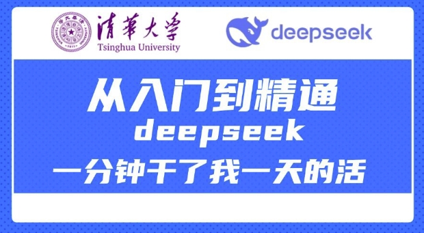 清华大学讲DeepSeek最全教程，从入门到精通，deepseek一分钟干了我一天的活-大齐资源站