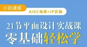 AIGC电商必备实操21节平面设计实战课,教你玩转AI-大齐资源站