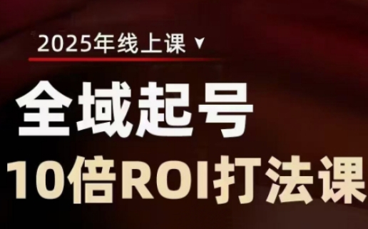 2025全域起号10倍ROI打法课，助你提升直播间的投资回报率-大齐资源站
