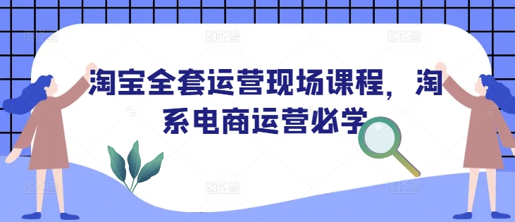 淘宝全套运营现场课程，淘系电商运营必学-大齐资源站