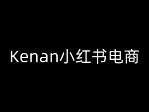 Kenan小红书电商-kenan小红书教程-大齐资源站