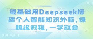 零基础用Deepseek搭建个人智能知识外脑，保姆级教程，一学就会-大齐资源站