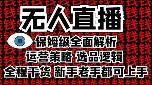 2025无人直播这么做就对了，保姆级全面解析，全程干货，新手老手都可上手-大齐资源站