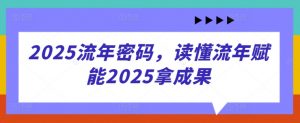2025流年密码，读懂流年赋能2025拿成果-大齐资源站