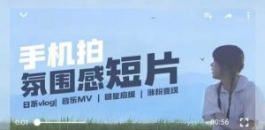 用手机拍微剧情短片,使用镜头记录美好生活,设备+创作+拍摄+后期,制作全流程一网打尽-大齐资源站