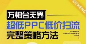 超低PPC低价扫流完整策略方法，最新低价扫流底层逻辑，万相台无界低价扫流实战流程方法-大齐资源站