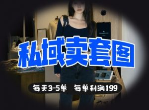 私域卖套图每天3-5单，每单利润99-大齐资源站