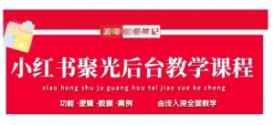 小红书聚光后台教学，小红书聚光投放的基本原理、策略和实践操作-大齐资源站