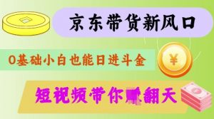 最新京东短视频带货代运营秘籍,轻松躺挣【揭秘】-大齐资源站