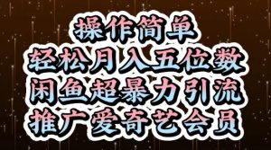 闲鱼超暴力引流推广爱奇艺会员，操作简单，轻松月入5位数-大齐资源站