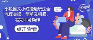 小说推文小红搬运玩法全流程实操，简单又粗暴，看完即可操作-大齐资源站