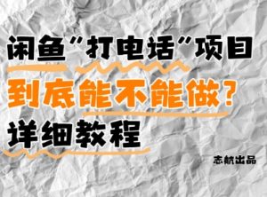 闲鱼新风口！手把手教你靠’打电话’月入5K+(附避坑指南)小白看完立马上手！-大齐资源站