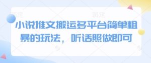 小说推文搬运多平台简单粗暴的玩法，听话照做即可-大齐资源站